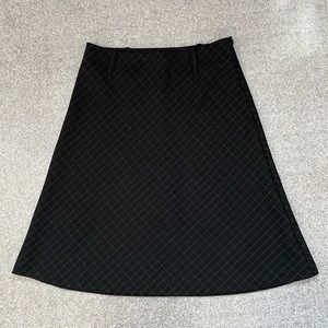 Black skirt size small with white diamond shape white lines